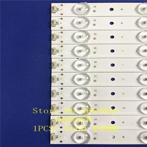 10PCS LED Backlight strip 8lamp For Hai er LE48G520N LS48H310G Light Bar LE48D8-03(D)(A) 30348008220 LE48B510 100%NEW