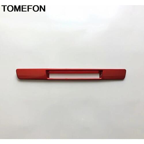 TOMEFON Interior For Mazda CX-3 CX3 2015 2016 2017 2018 Middle Control Dashboard Instrument Panel Cover Car Trim ABS Chrome