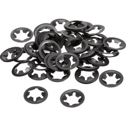 Uxcell 60Pcs Starlock Washers M10 Internal Tooth Starlock Washer 9.2mm I.D. 20mm O.D. Speed Clip 65Mn Gaskets Hardware