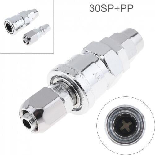 2pcs/lot Silver TL-S12 30SP+PP High Speed Steel Pneumatic Fitting Quick High Pressure Connector