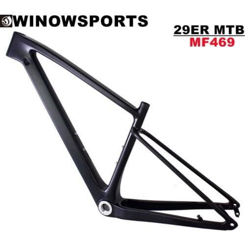 Winowsports 2022 new carbon mtb frame 29er carbon mountain bike frame T1000 UD Carbon frame 142/148*12mm exchangable