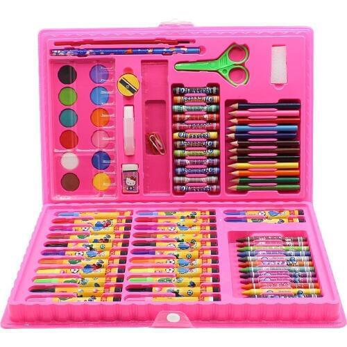 86 Sets Of Childrens Watercolor Pen Painting Set Childrens Learning To Draw With Crayons, Oil Painting Sticks, Art Brushes
