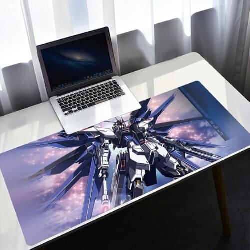 90x40 Speed Computer Keyboard Desk Mat Mobile Suit Gundam Mousepad Non-Slip Rubber Anime Mouse Pad Pc Gamer Accessories Mausepad