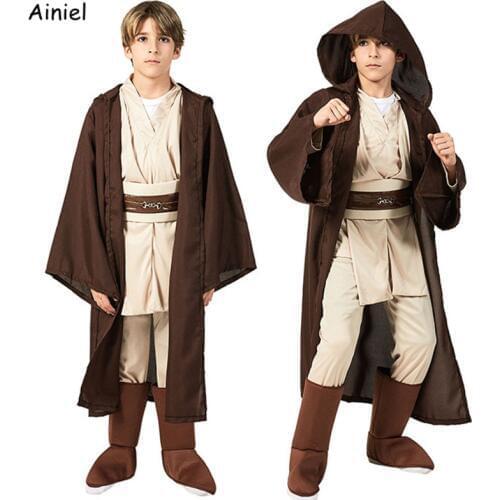 Ainiel Cosplay Disfraz Rey Kylo Ren Luke Skywalker Jedi Costume Obi Wan Black Soldiers Boys Storm Troopers Girls Kids