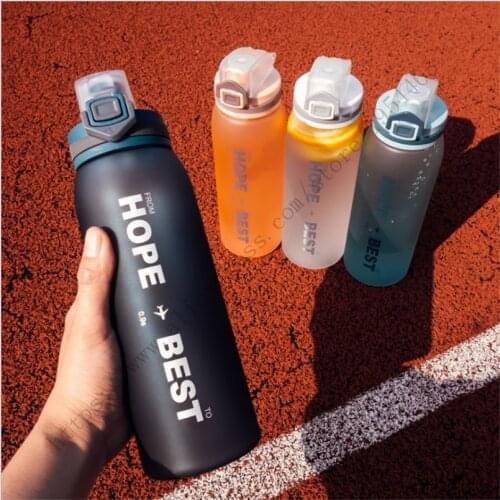 900ml Tritan Travel Sport water bottle Food Grade Buckle Safeguard PP water carrier container Tea cup