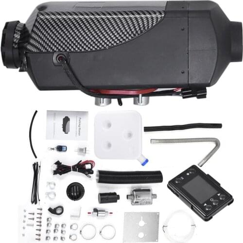 24V 8KW Diesel Air Fuel Heater Diesel Parking Heater With LCD Thermostat Monitor & Remote Control For Bus Boat And Motor-home