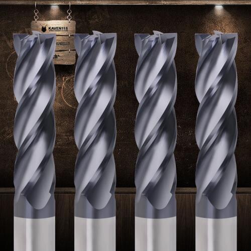 ZGT Tungsten Steel Milling Cutter HRC50 4 Flute Alloy Carbide End Mill Cnc Tools 2mm 3mm 4mm 5mm 6mm Metal Cutter Wood Endmill