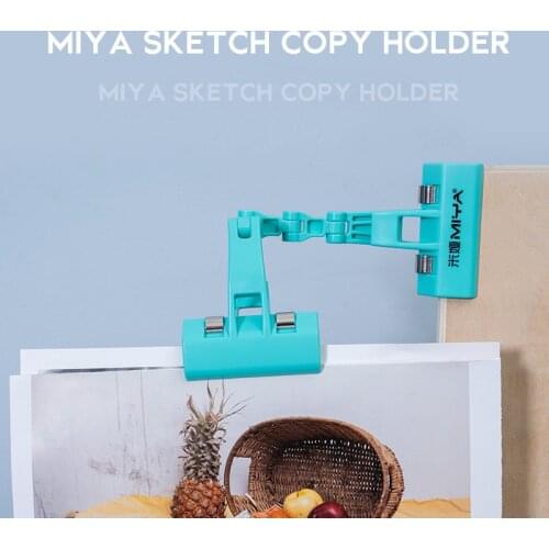 HIMI Double Head Rotatable Art Copy Holder Painting Clip Clamp For Artist Easels Drawing Boards Picture Sketch Photo Clips