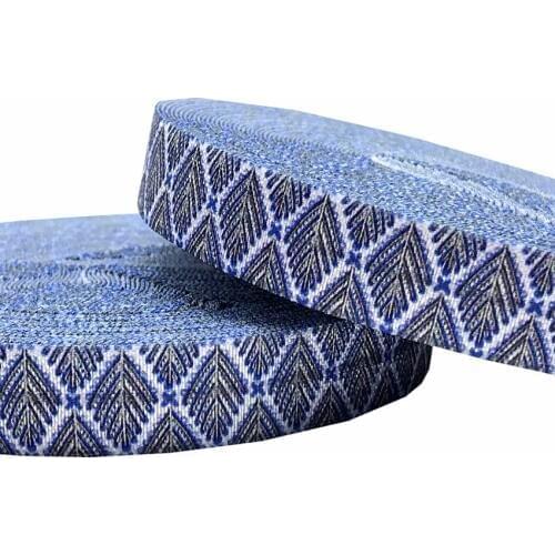 16mm Rhombus Aztec Print Fold Over Elastic Geometry FOE Ribbon 10yards handmade Hair Tie Headband Sewing Accessory