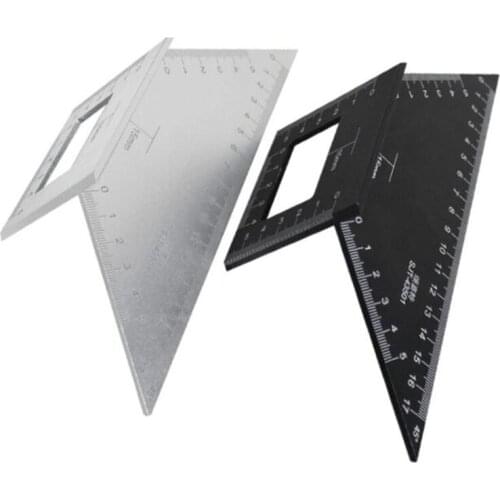 Multifunction Angle Ruler 45 Degree Aluminum Woodworking Scriber T-type Ruler Scribing Gauge Measuring Tool A5YD