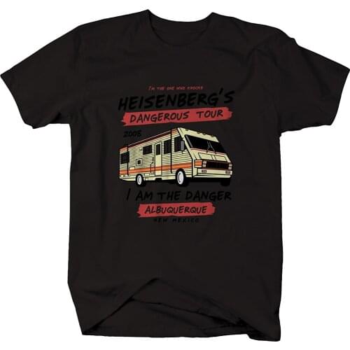 Mens T Shirts Fashion 2019 M22 Heisenberg Dangerous Tour New Mexico Breaking Bad RV Tshirt T Shirt Short Sleeve