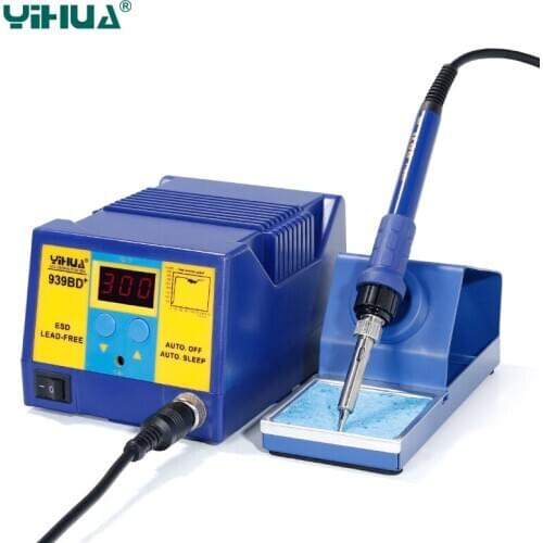 YIHUA 939BD+ Intelligence PCB Soldering Station 75W High Power Iron Soldering Station Free shipping