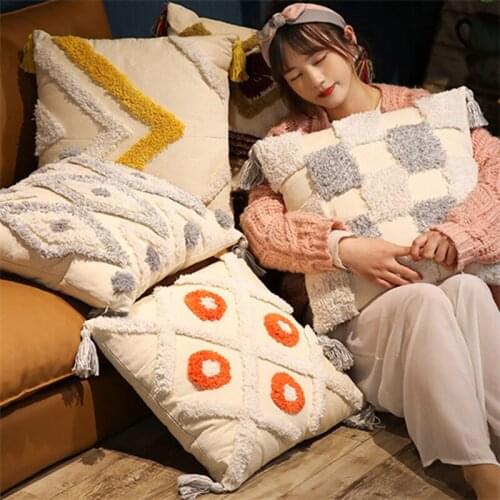 45cm Cute Cartoon Morocco Boreal Europe Style Pillow Plush Toys Stuffed Soft Animals Pillows Dolls For Kids Girls Birthday Gifts