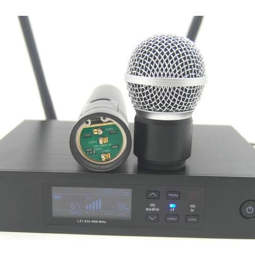 QLXD4 UHF Professional Wireless Microphone System With S58 Handheld Transmitter For Stage Live Vocal Karaoke Speech