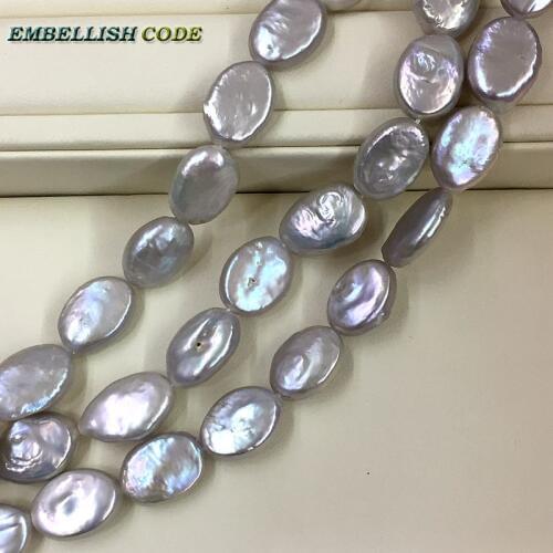DIY grey pearls beads sunflower seeds shape Strand (about 26pcs/lot) Good quality natural Freshwater pearl Straight 0.8mm hole