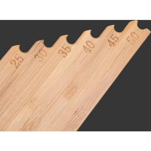 Fishing gear accessories carbonized bamboo wire ruler foreign trade fishing gear fishing supplies