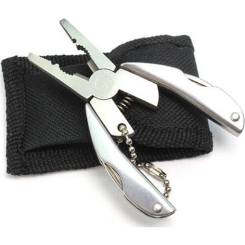 Mini Foldaway Keychain Pliers Knife Pocket Multi Function Tools Set Screwdriver Outdoor Best Tool