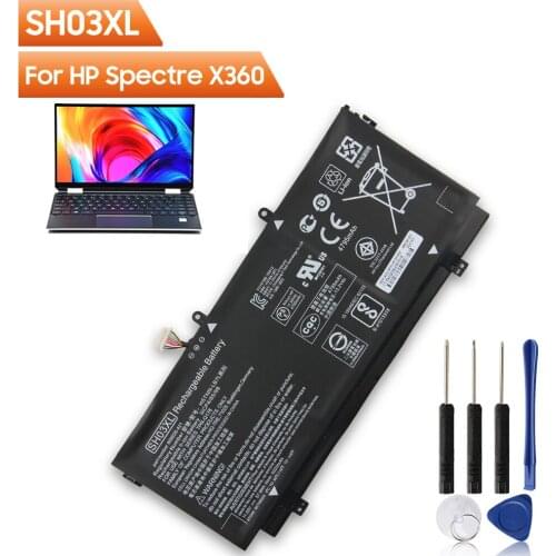 Replacement Battery SH03XL TPN-Q178 For HP Spectre X360 CN03XL HSTNN-LB7L 13-W020TU 13-AC013TU Rechargable Battery 5020mAh