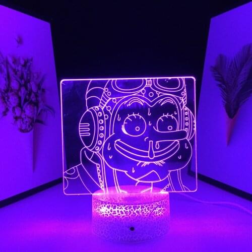Anime 3D LED Night Light Figure Pirate for Child Bedroom Decoration Lamp Birthday Gift Manga Acrylic Table Light