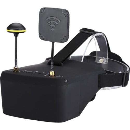 EV800D 5.8G 40CH 5 Inch 800*480 Video Headset HD DVR Diversity FPV Goggles With Battery For RC Model RC FPV Drone