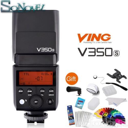 In stock Godox V350s TTL HSS 1/8000s Speedlite Flash with Built-in 2000mAh Li-ion Battery for Sony A9 A77 II A7R A7R A6500 A3500