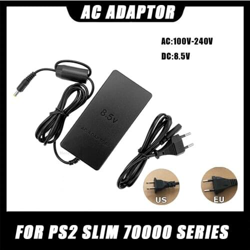 High Quality EU/US Plug 8.5V Adaptor Charger Power Supply AC Adapter For PS2 70000 Series Power Adapter For PlayStation 2