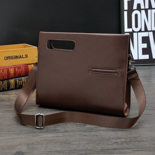 High Quality Mens Clutch Crazy Horse Leather Mens Messenger Bag Sling Vintage Crossbody Bags Male Casual Business Bag