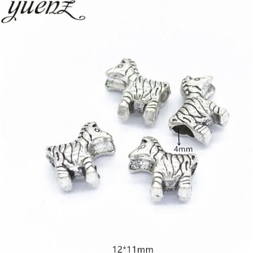 YuenZ 10pcs Vintage zebra Bead Charms big hole Beads European pendant fit for necklace bracelet DIY pendants 12*11mm R3