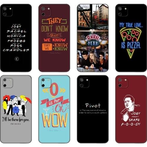 Black tpu Case For OPPO Realme C11 C20 C21 Case Back Cover Bumper Friends TV Show Quotes