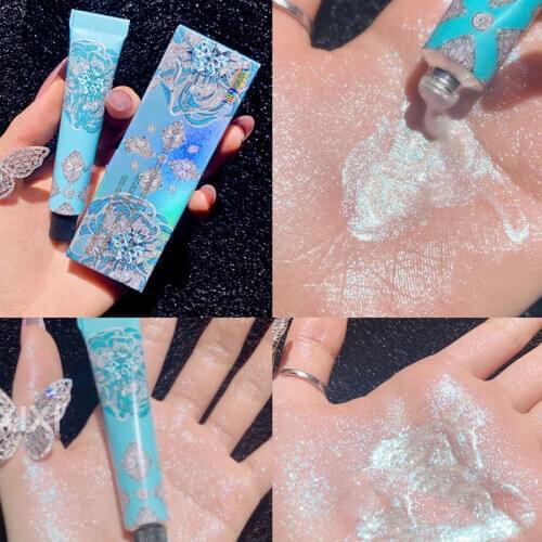 Long Lasting Shinny Liquid Highlighter Stick Brighten Trimming Face Body Contour Shimmer Illuminator Highlight Cosmetics