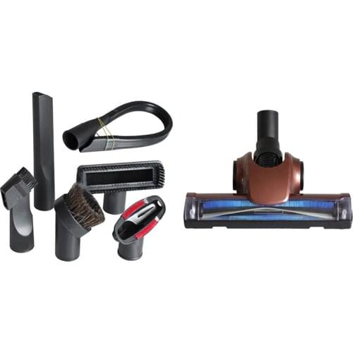 1Pcs 32Mm Vacuum Cleaner Accessories for Efficient Air Brush & 1 Set 32Mm (1 1/4 Inch) Vacuum Accessory Brush Kit
