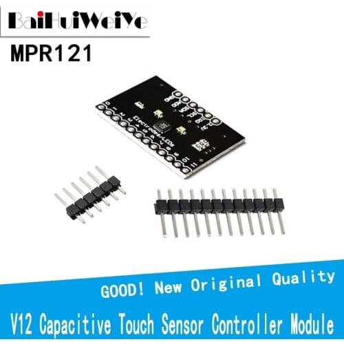 10PCS MPR121 Breakout V12 Capacitive Touch Sensor Controller Module I2C Interface keyboard Development Board for arduino
