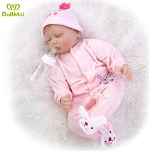 22 Inch 55cm Soft Silicone bebes Reborn Baby Girl Dolls Realistic Looking Newborn Baby Doll Toddler Cute Birthday Gift