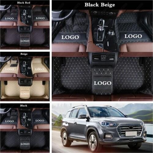 Car Floor Mat for Hyundai Santa Fe Tucson IX25 I30 IX35 I40 Kona Azera Elantra Sonata Equus Genesis Auto Foot Mat Car Floor Mats