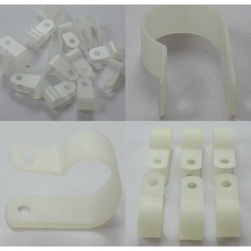 Freeshipping 100pcs/bag 23 30 50 R-Type Nylon R type Cable Clamp plastic Cable Clips