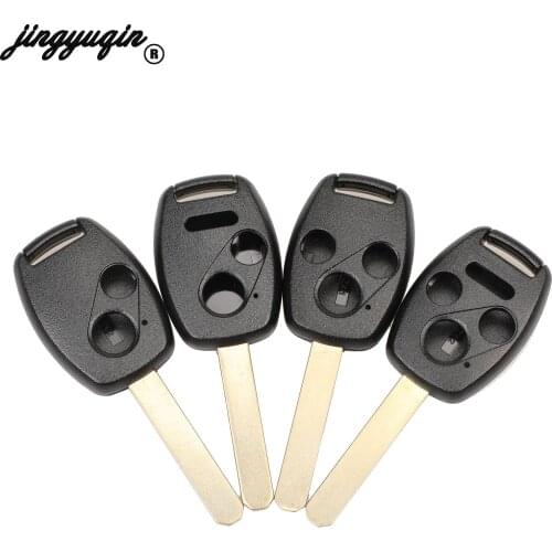 Jingyuqin Replacement Remote Car Key Shell For Honda Accord Civic CRV Pilot Insight 2 2+1 3 3+1 Buttons Fob Auto Key Case Cover