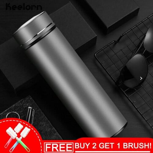 Keelorn 500ml High Quality Stainless Steel Vacuum Flasks Thermoses Cup Double Coffee Thermal Insulation Business Vacuum Cups