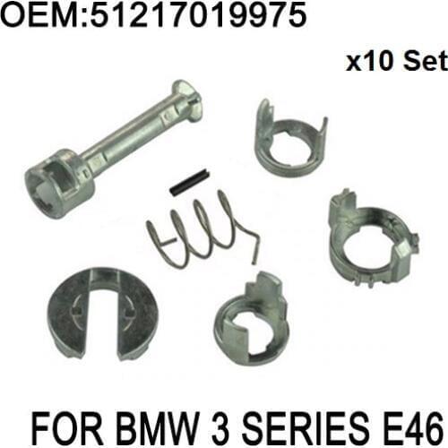 X10 Set For BMW 3 Series E46 DOOR LOCK LOCK CYLINDER REPAIR KIT FRONT LEFT OR RIGHT OE 51217019975 New