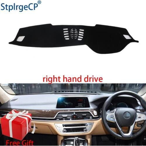 Car Dashboard Cover Mat for BMW 7 series 2016 2017 2018 2019 Right Hand Drive Dashmat Pad Dash Mat Covers Dashboard Accessories