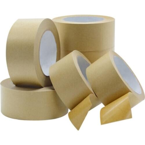25m / Waterproof Kraft Paper Tape Can Be Used For Hand Tearing Self-Adhesive Paper Photo Frame Paint Box Sealing Paint Tape