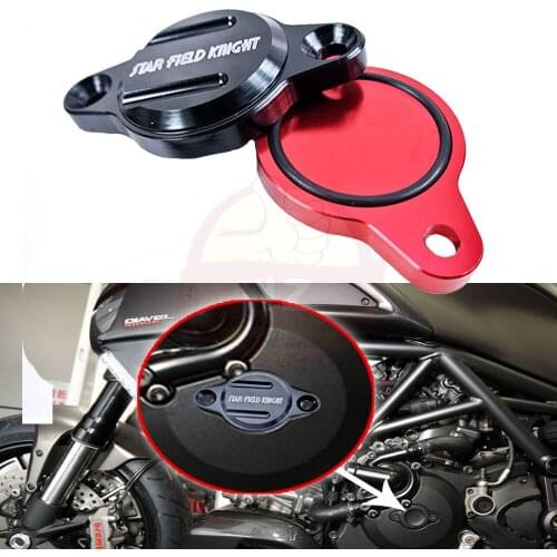 Modified parts red cover for CNC alternator forDUCATI Diavel 2010-2018 2011 2012 2013 2015 2016 2017