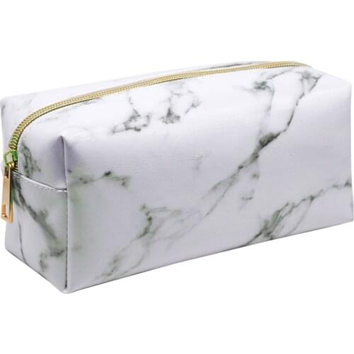 Marble Cosmetic Bags Makeup Pencil case Beauty Toiletry Zipper Tool Pouch Make Up Storage Pack Items Accessories Supply Products