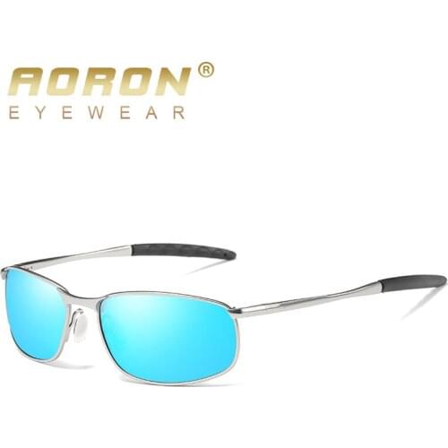 AORON Men Alloy Polarized Sunglasses Women Brand Design Metal Frame Goggles Eyewear Male UV400 Driving Glasses