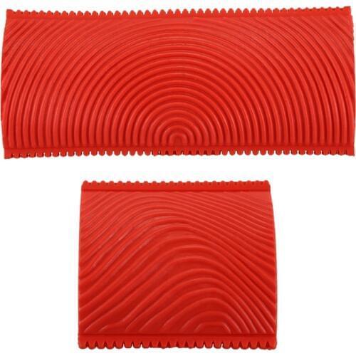 2PCS 3 Inch 6 Inch Imitation Wood Grain Paint Roller Brush Wall Painting Tool sets Wall Texture Art Painting Tool Set