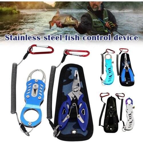 Fishing Tackle Set Aluminium Alloy Fish Lip Grip Fish Controler With Multifunction Pliers Equipment For Fishing Tool Peche