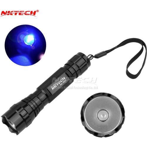 NKTECH NK-501C 395nm Violet Backlight Flashlights UV LED Wavelength MINI Torch Light Lamp For Oil Leak Pet Urine Money Detection