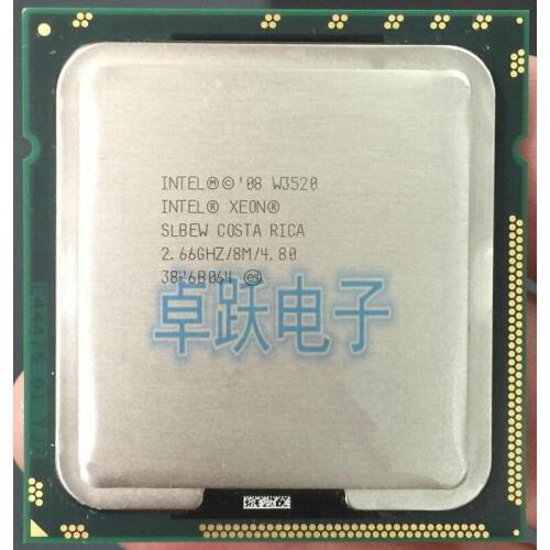 Original For lntel W3520 SLBEW CPU 2.66GHz LGA1366 Cache 8MB Quad-Core for X58 (working 100% Free Shipping)