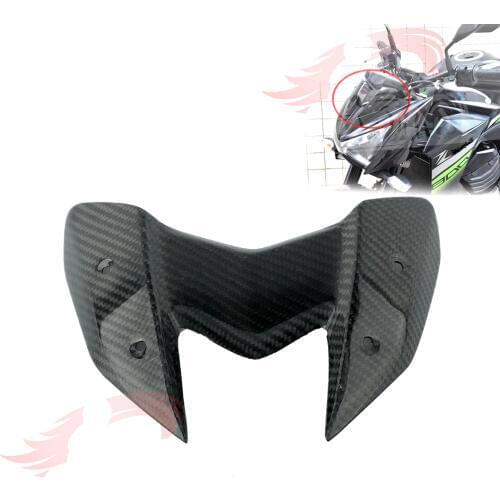 Carbon Fiber Front Motorcycle Windshield Windscreen Fit For Kawasaki Z250 Z800