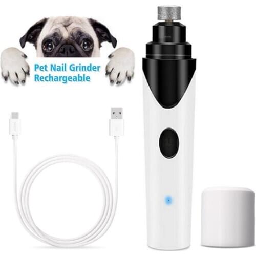 Rechargeable Pet Nail Grinder Dog Nail Clippers Painless USB Electric Cat Paws Nail Cutter Grooming Trimmer File US Dropshipping