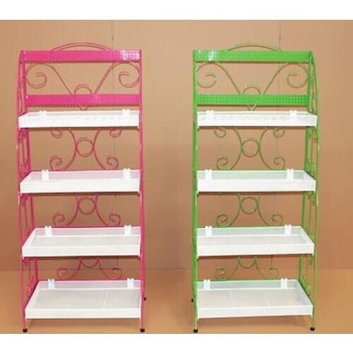 Cosmetics display shelf. Mask shelf. Four layers display stand. Bag nail polish rack